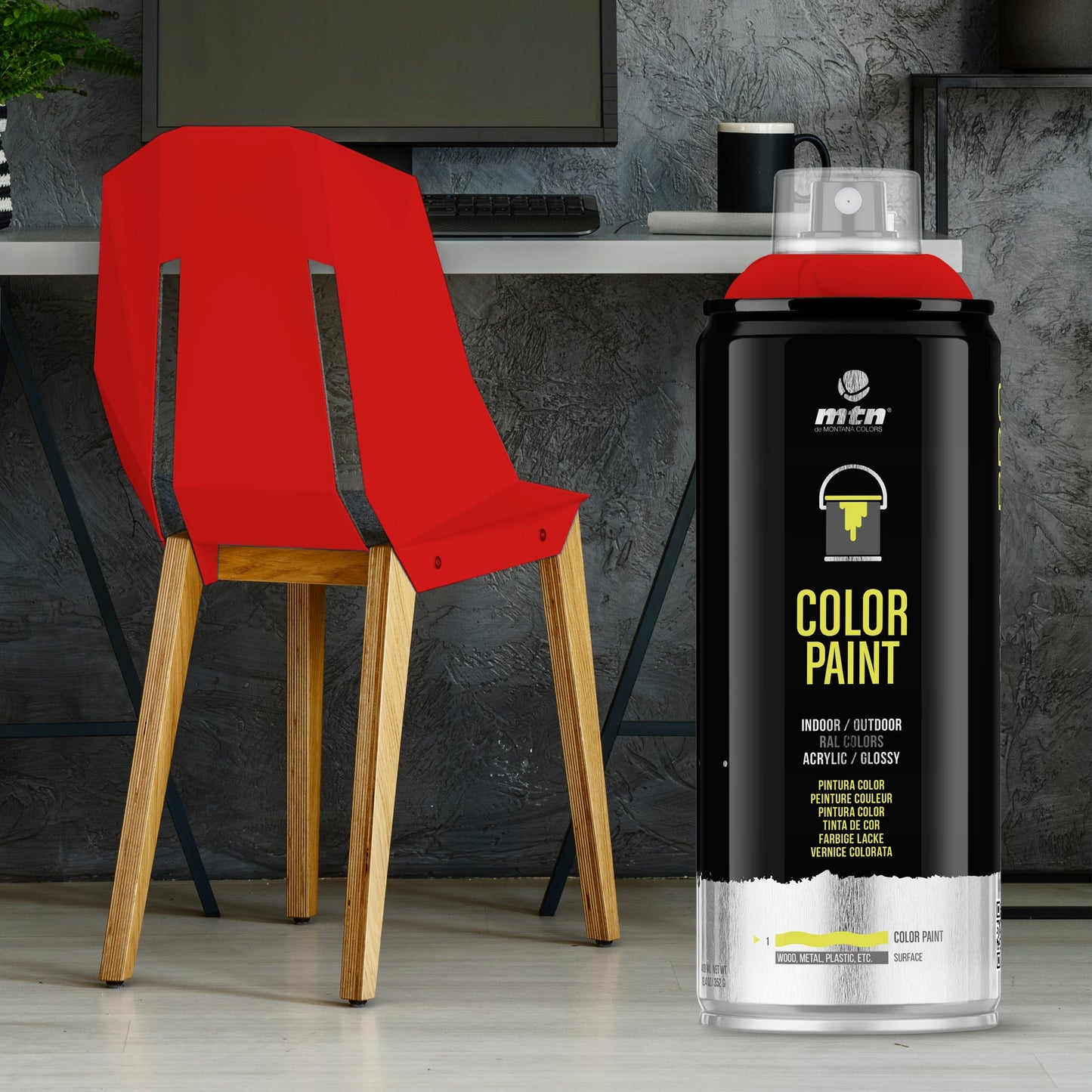 MTN PRO Spray Paint 400ml RAL 3001 - Signal Red